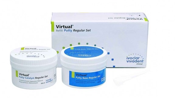 Слепочная масса А-силиконовая Virtual Refill Putty Fast 2 х 300 мл в ООО «ЭУР-МЕД Дон»
